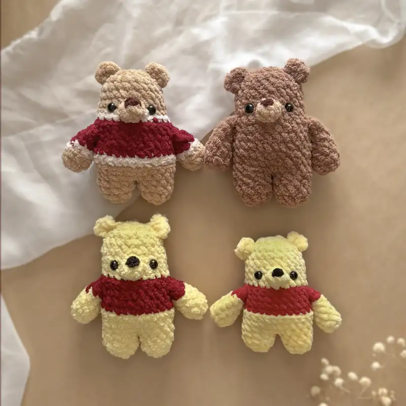 amigurumi cute market prep teddy bear crochet pattern