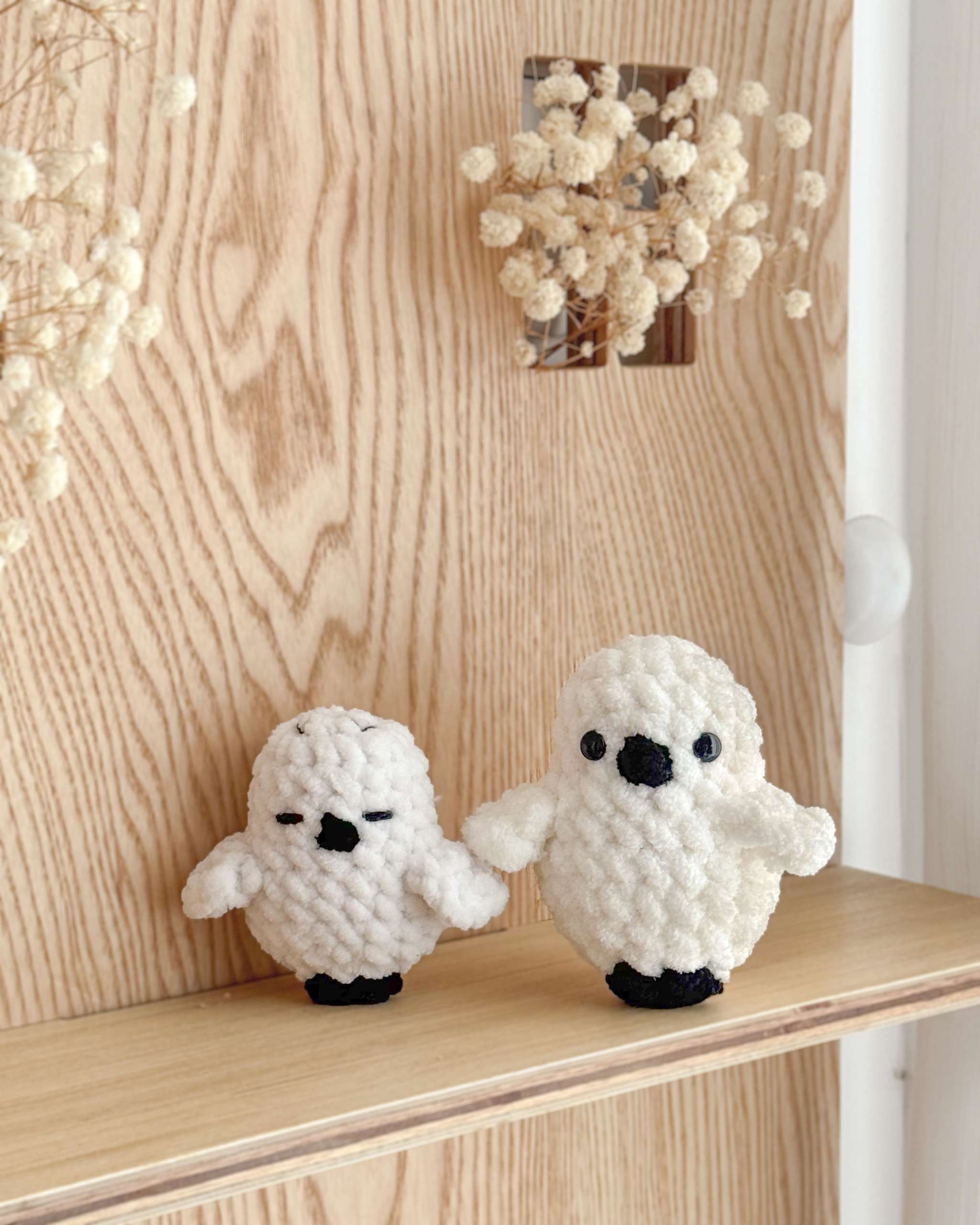 amigurumi no-sew crochet baby owl hedwig from harry potter